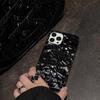 Black tin paper pattern Phone Case for iphone 17 16 15 14 13 11 12 Pro Max X XS Max XR 8p 7p Shockproof Soft Cover