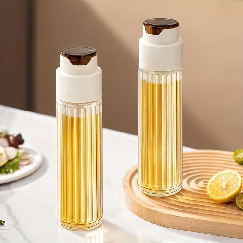 

2 шт. Автоматически открывающаяся и закрывающаяся бутылка для масла, стеклянная емкость для масла, защита от протекания, большая вместимость, бутылка для приправ для соевого соуса и уксуса, гравитационный масляный бак 2PCS