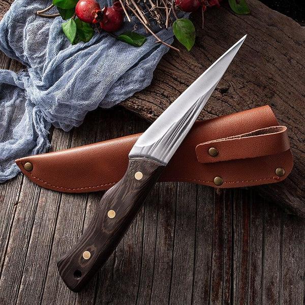 Boning Knife Kitchen Fishing Knife Sushi Knife Split Meat Fish Fruit Vegetables Cutting Tool with Knife Cover