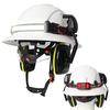 CE Full-brim Safety Cap with Head Lamp Goggles Earmuffs Breathable Construction Hard Hat Engineer Industrial Working Helmet ANSI