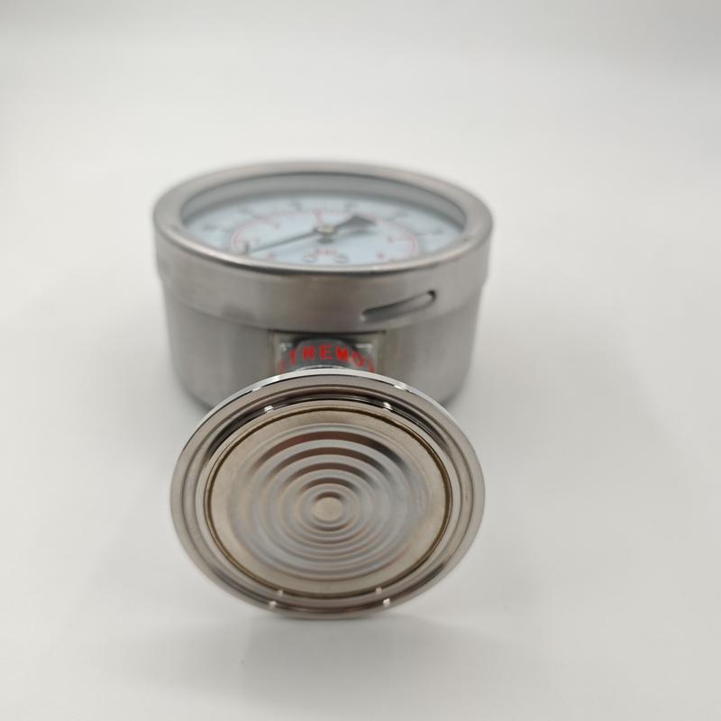 Tri Clamp 50.5mm/64mm Diaphragm Pressure Gauge 100mm Dial Sanitary Stainless Steel Pressure Gauge Bar/PSI