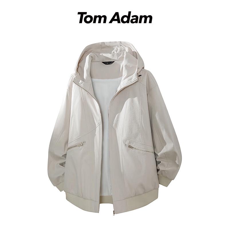 

TOM ADAM Men s Patchwork Hooded Jacket 3XL