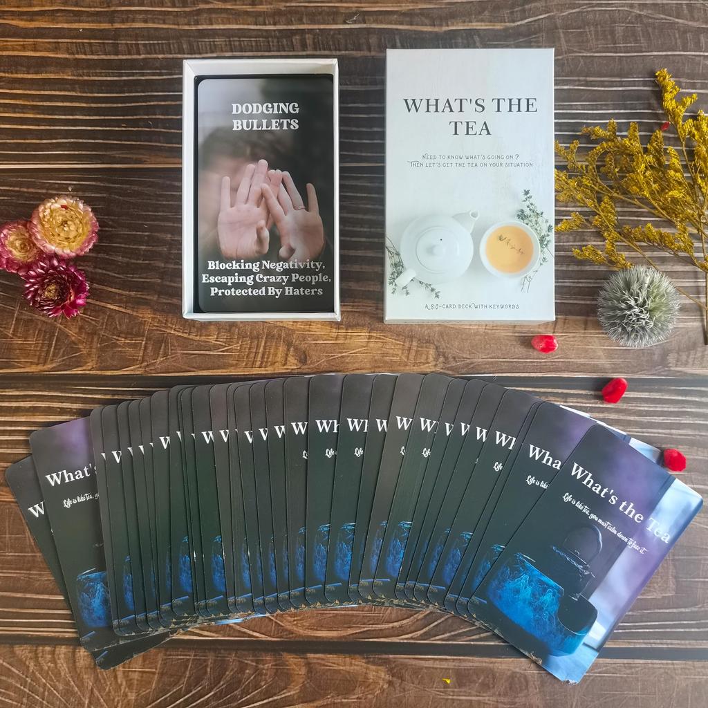 GZXINKE Life Oracle Cards What Is Oracle Card 80 Tarot White Tea? Beginner's Deck, Cards,