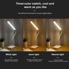 Eye Protection LED Desk Lamp USB Charging Bedside Table Desk Lamp with Mobile Phone Holder Three Color Switchable Eye