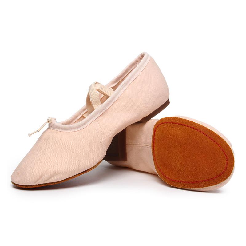 

Балетне взуття для дівчат Балетні тапочки з м’якою підошвою, дитяче балетне взуття, жіноче танцювальне взуття Suede-41 рожевий