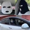 Funny Car Seat Covers Ghost Protector Headrest Covers Universal Fit Balaclava 3Hole Full Cover Halloween Christmas Funny Car