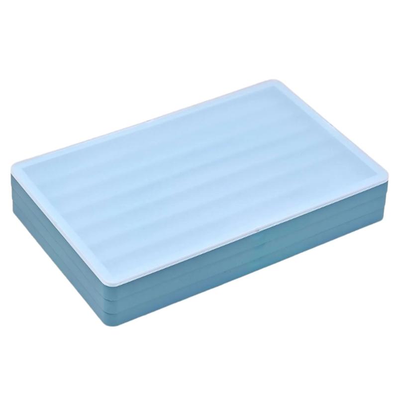 

Interlocking 3 Layer Keycap Holder Clear Plastic Detachable Trays AntiSlip Base for Keyboards Enthusiasts