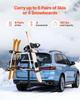 Hitch Mounted Ski & Snowboard Rack, Fits 50 Mm Receiver, Carries Up To 6 Pairs of Skis or 4 Snowboards, Hitch-Mounted Rack for Car with Key Lock,