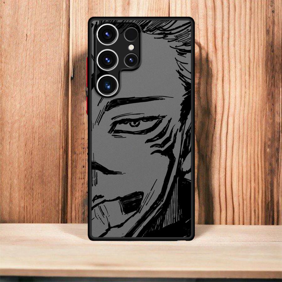 Anime Sukuna Jujutsus Kaisen Soft Edge Phone Case for Samsung Galaxy S23 FE S22 Plus S23Ultra S20 FE S22 S20 S25 S21 S25Plus S24