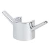 3Pcs ABS Shower Rod Hook Silver Shower Rod Clamp Hook Bathroom Hook  Bathroom Kitchen Shower