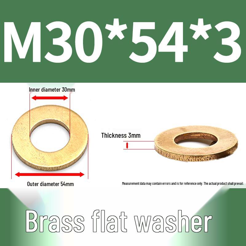 Brass and Copper Shim Washers: Sizes M2-M20