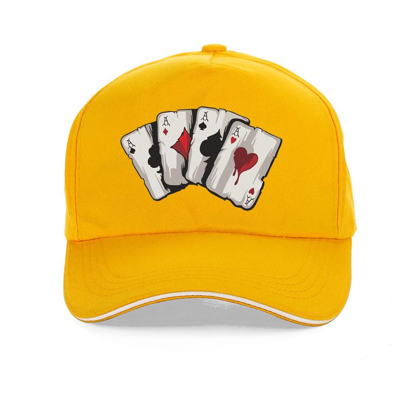 New Design Cartoon Playing cards100%Cotton Dad Cap Old Playing Card Baseball Caps Fashion Unisex Adjustable Snapback Hat Gorras