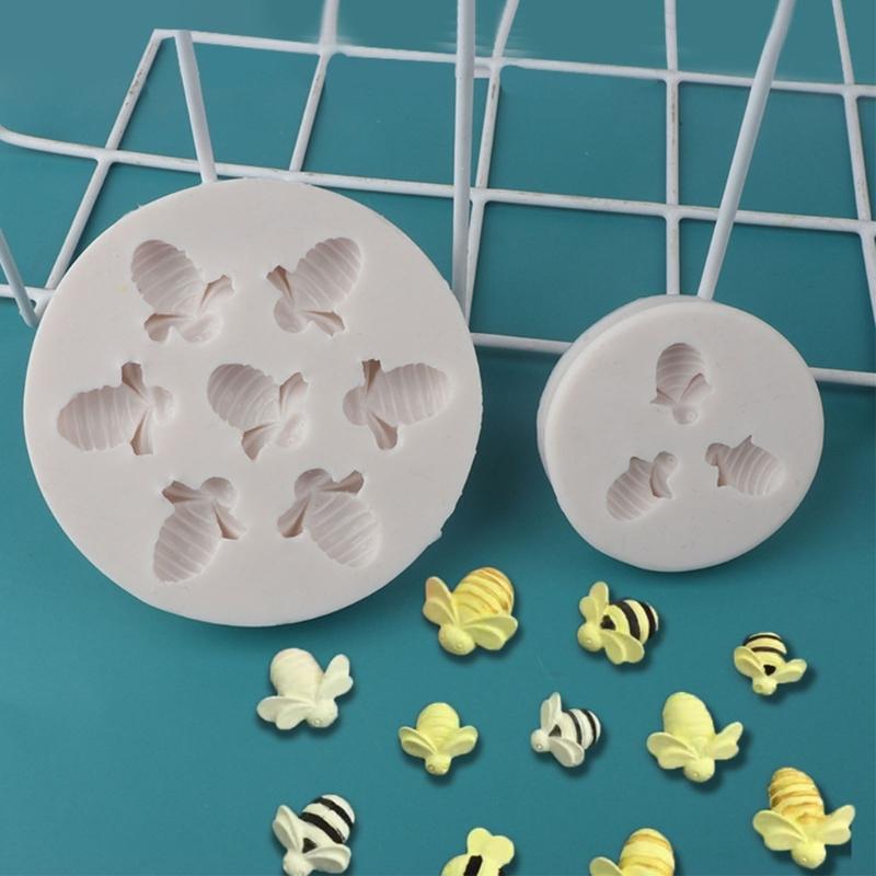 Chocolate Candy 3/7-cavity Little-Bee Fondant Mold Animal Shape Silicone Mold Baking Sugarcraft-Fondant Mold Cake-Decor