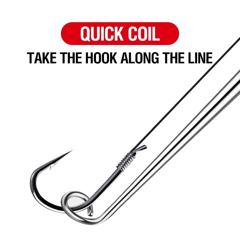 1pc Stainless Steel Fish Hook Remover Fish Hook Extractor Detacher Rapid Decoupling Device Fishing Tools Gardening Accessories