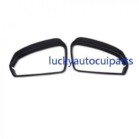 For Volkswagen Taos 21-2023 ABS Carbon Fiber Side Mirror Visor Frame Cover Trim