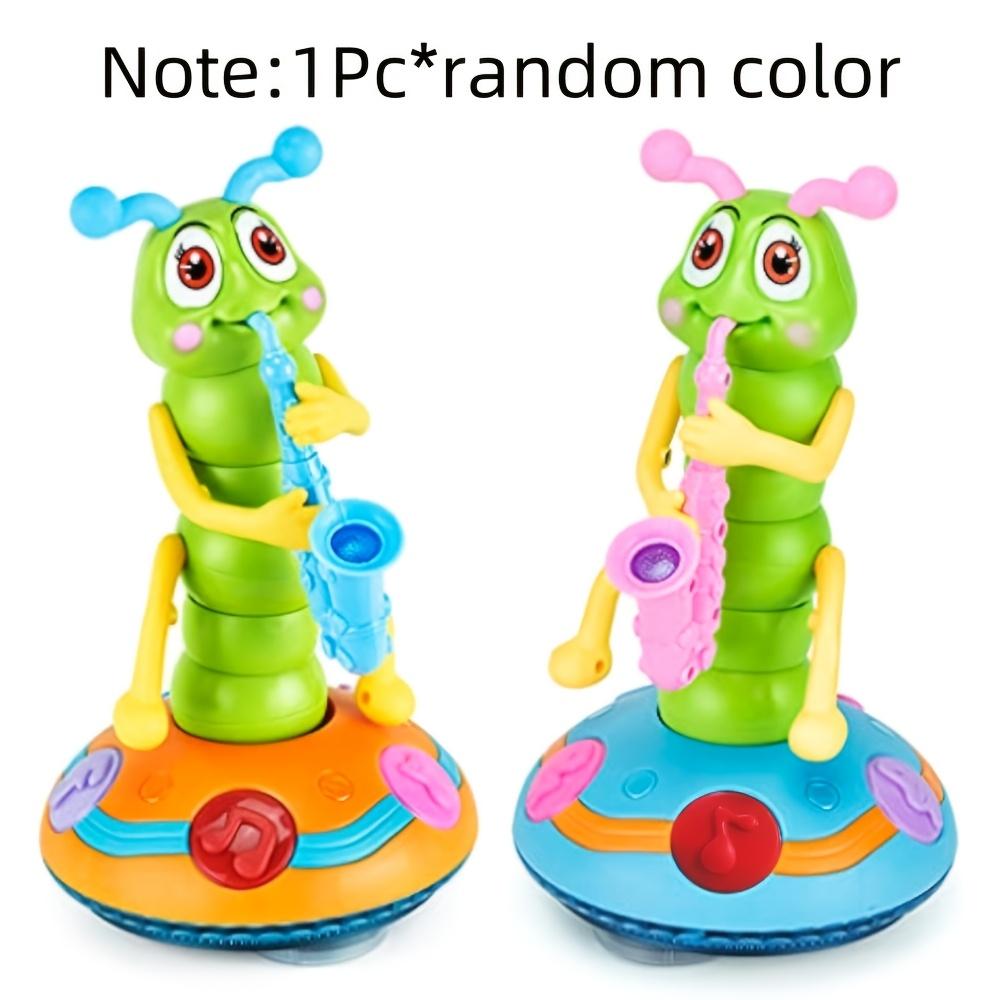 1pc Interactive Musical Caterpillar Toy, Twist And Play Worm with Dancing Lights, Educational Preschool Learning Aid for Motor Skills Development,