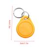 100pcs Access Cards Portable Door Control Cards Water-proof Community Keyfobs