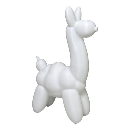 

3D-печатная фигурка альпаки Статуя рогатой лошади Скульптура животного Домашний Офис Спальня Настольное украшение Alpaca белый