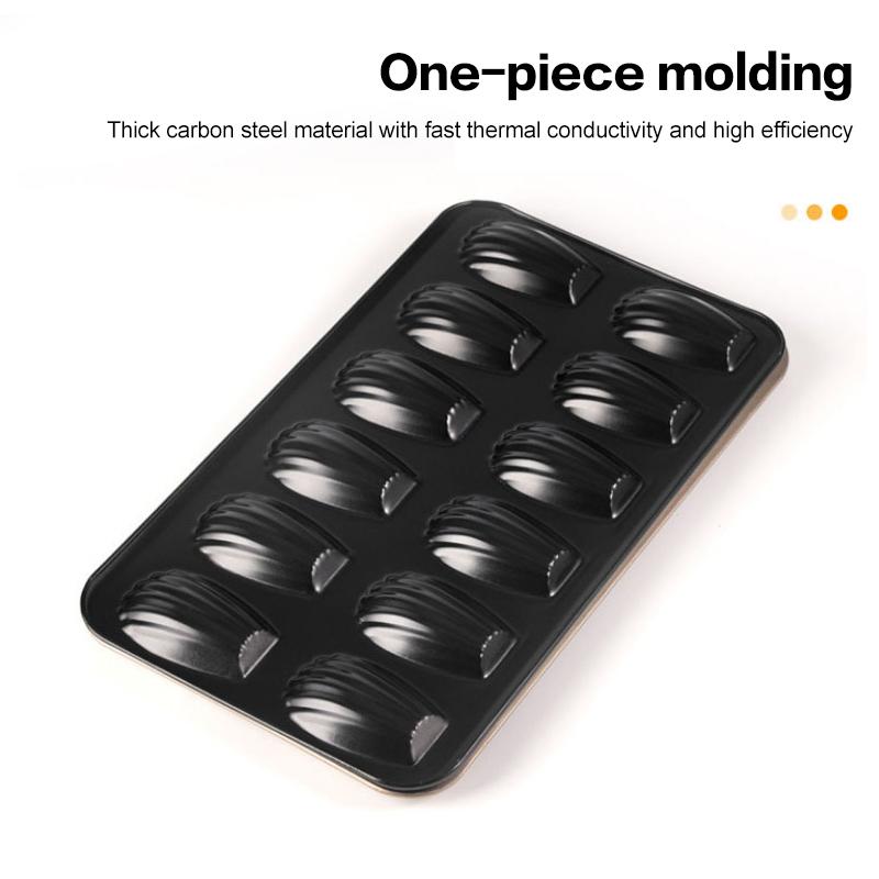 12-Hole Shell Design Cake Baking Pan Perfect for Holiday Dessert Making