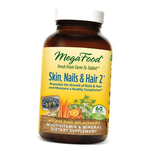 

Комплекс кожа, ногти и волосы, Skin Nails & Hair 2, Mega Food (36343015) 60tab