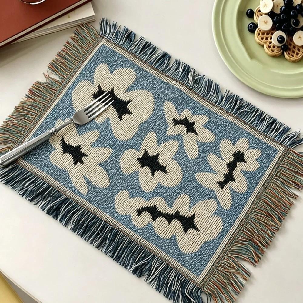 Wear-Resistant Tiger Print Table Mats Thickened Coffee Coaster Washable Heat Insulation Pad Party Style B