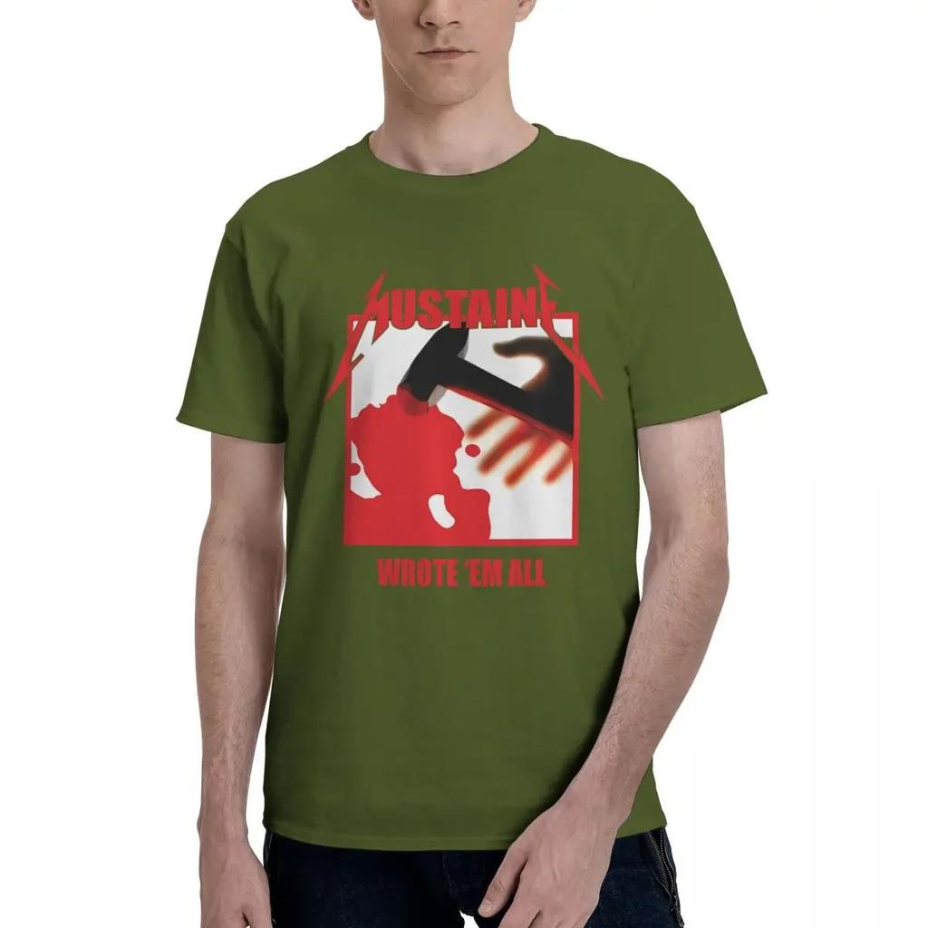 Mustaine Wrote Em All Graphic 100 Cotton Casual Breathable Confortable Unisex Top New In Tops And Tshirts T Shirt Unisex