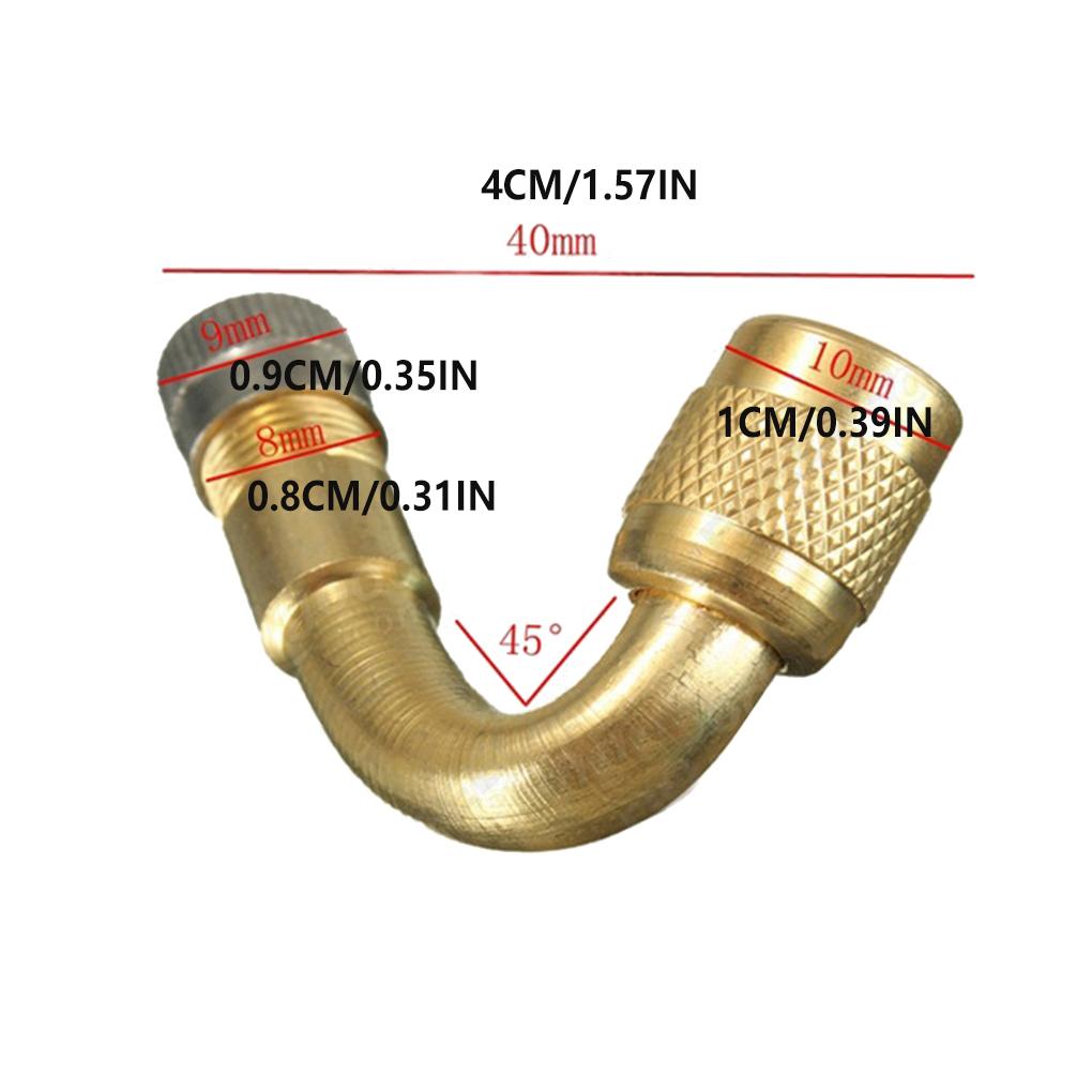 Auto-Reifenventil, abnehmbarer Ersatz, staubdichte Kappe, Rostschutz, korrosionsbeständig, auslaufsicher, Verlängerungsadapter 135 Grad