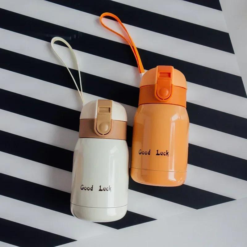 Mini Thermos Cup 200ml Pocket Cup Stainless Steel Thermal Coffee Mug Vacuum Flask Insulated Hot Water Bottle Kids Gift