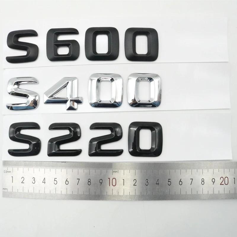 Rear Trunk Logo Emblem For Mercedes-Benz S Class W220 W221 S55 S63 S65 S350 S600 S400 S220 S430 S500 S550 S320 S420 Accessories