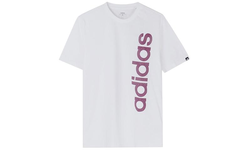 

Adidas T Shirts Men s White Crew Neck Moderate Straight Fit GD5916 L