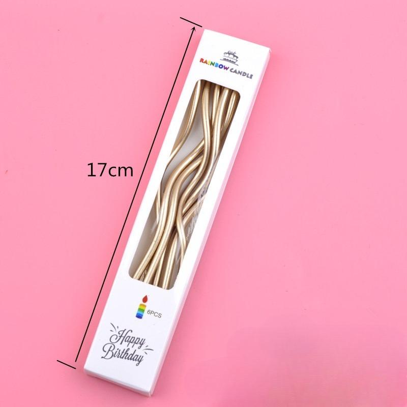 Spiral Candles Inflammable Threaded for Party