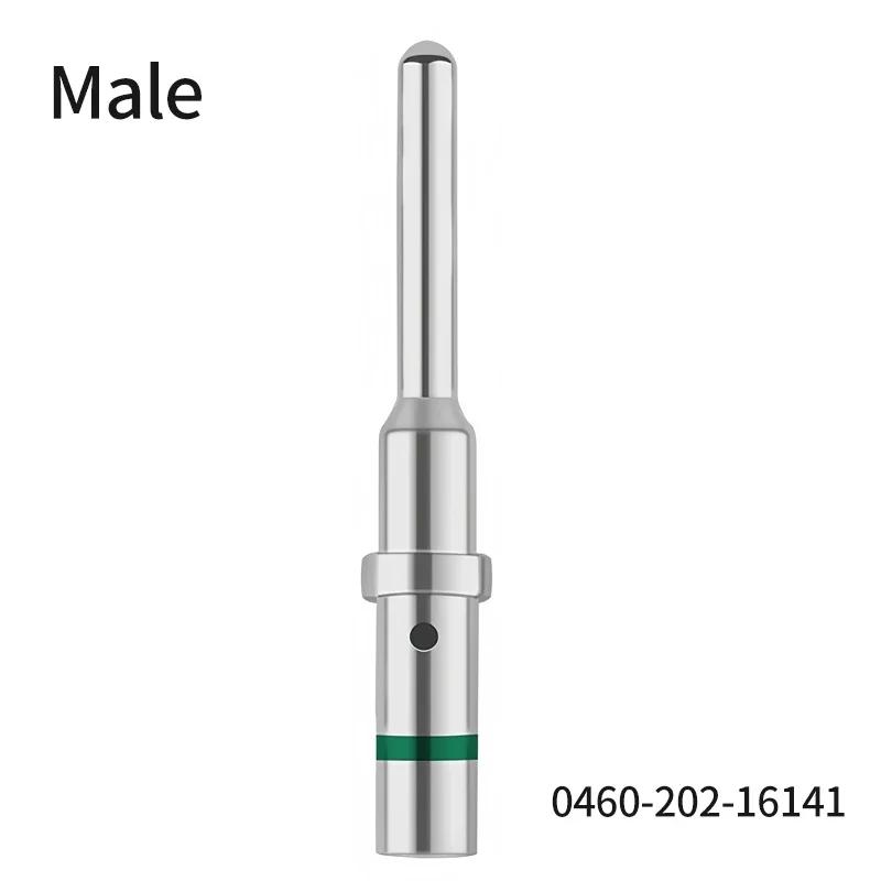 

50Pcs DT 1.5mm Series Pin Contact 0462-201-16141 0460-202-16141 Stainless Steel 16AWG Deutsch Crimp Solid Female male Terminal 50pcs