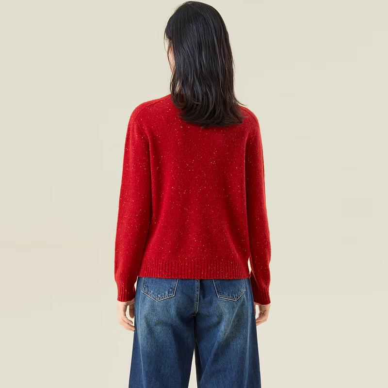 Women's Thick Merino Wool Round Neck Sweater