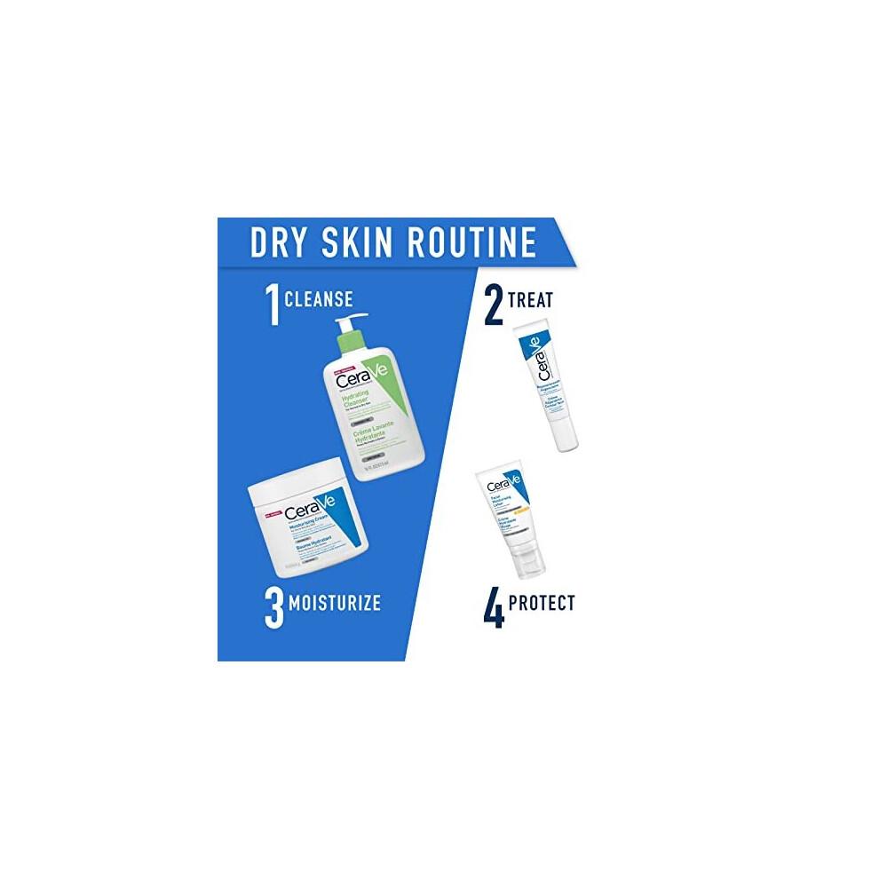 CeraVe Moisturising Cream for Dry To Very Dry Skin 454g with Hyaluronic Acid & 3 Essential Ceramides