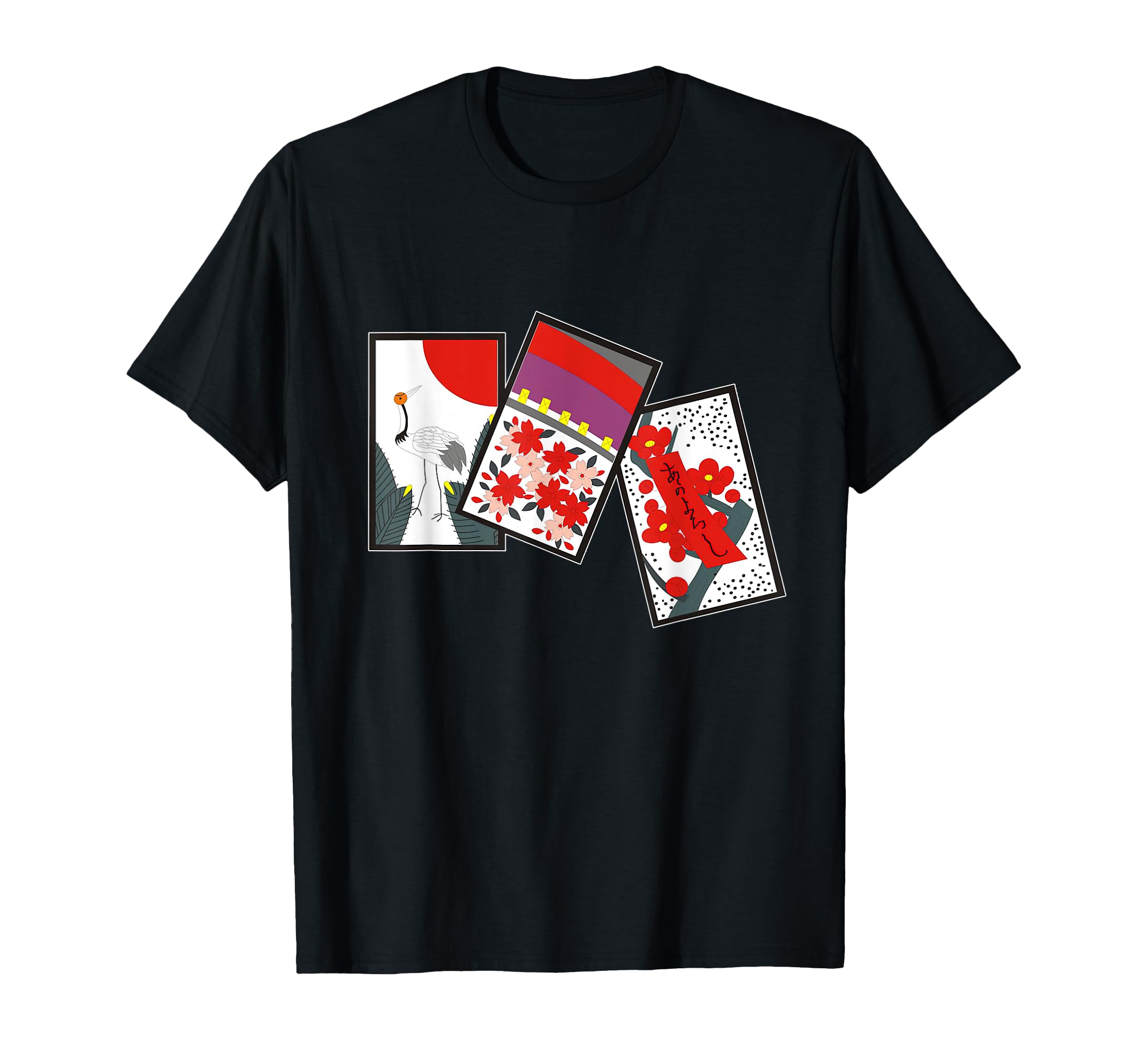 

Japanese Traditional Craft Hanafuda Cards Men s Women s T-Shirt чёрный