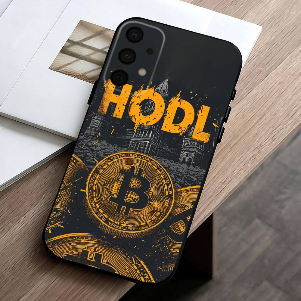 Cool Art Bitcoin Digital  Phone Case For Samsung Galaxy A73,A72,A71,A70,A53,A52,A51,Others Soft Black Cover