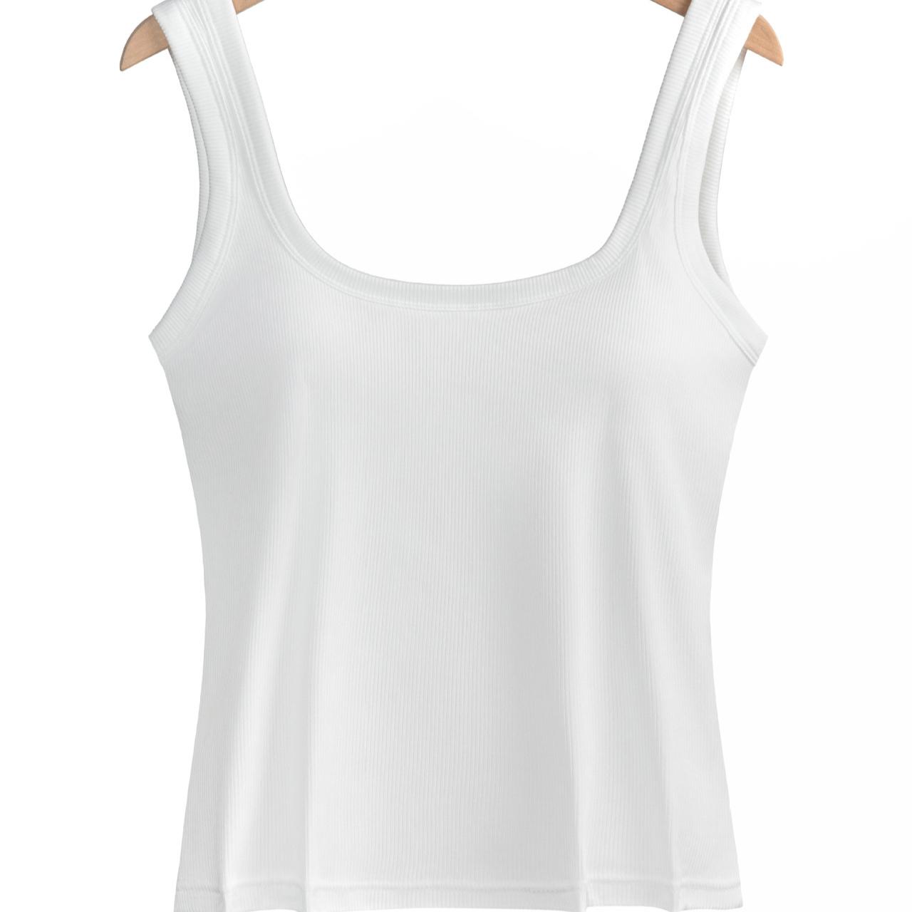 

Bra Vest One-piece Fixed Cup Without Steel Ring Waist Cinching Breathable Soft Multiple Colors Slim Fit Chest Wrapping S білий