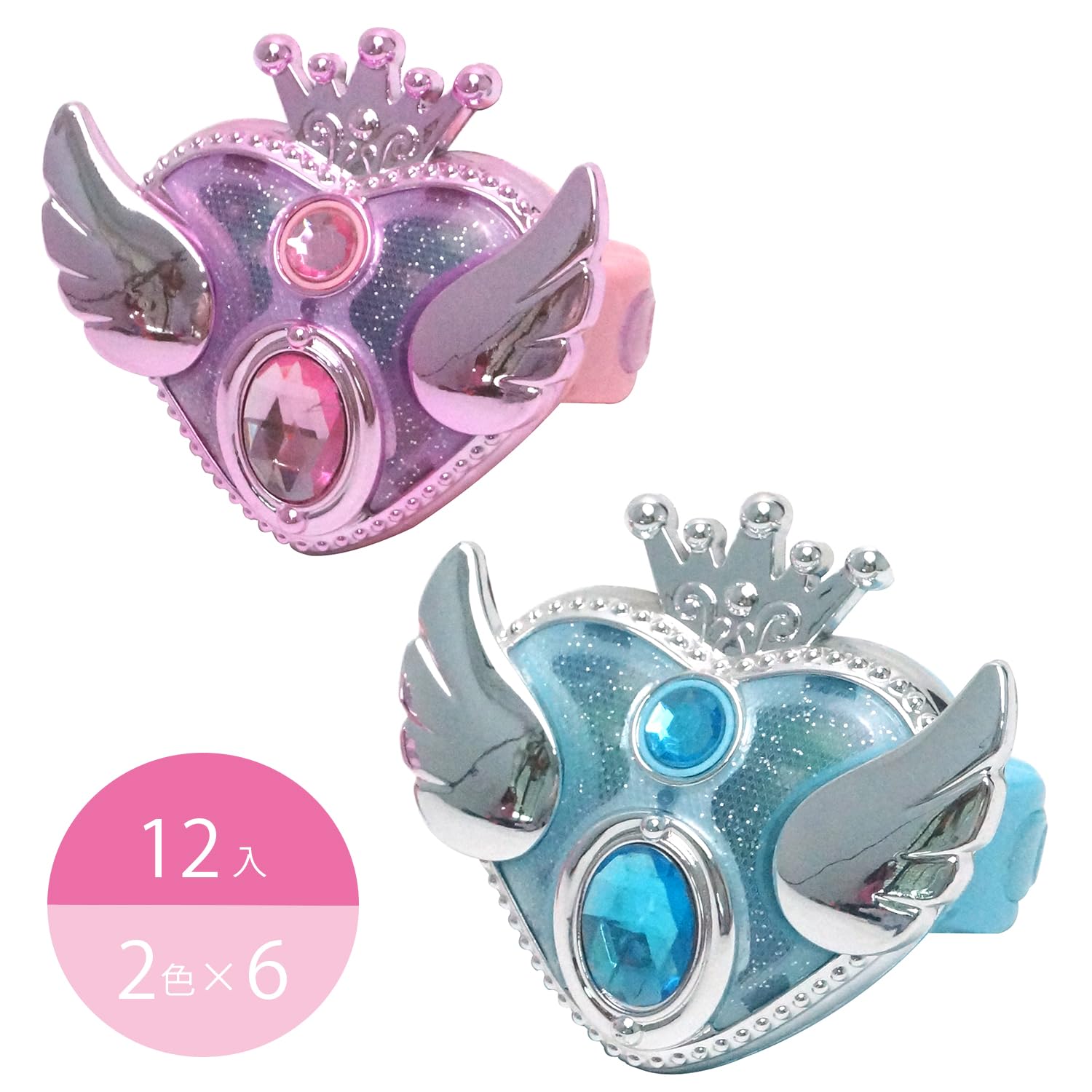 

Игрушка Tatsuya Angel Breath со свечением 6 штук, по 1 в синем и розовом цвете. Нажмите кнопку, чтобы услышать звук и увидеть вспышку. (12 шт.) [Фестивали/События/Детские