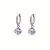 Fashionable Women's Sparkling Water Drop Earrings Pendant Charm Full Diamond Earrings Jewelry