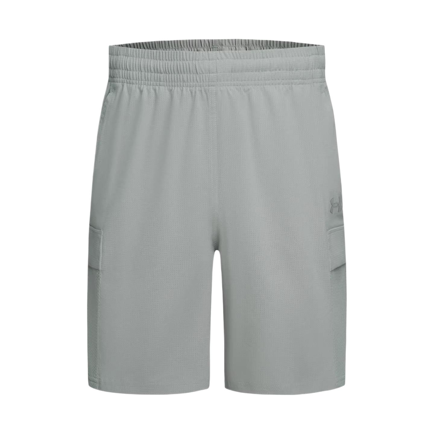 Under Armour Solid Color Elastic Waist Mid Rise Casual Shorts Men shorts 6009364-069 L