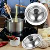Taste Cup Lid Frying Pan Metal Seasoning Pot Cover Oil Universal for Stainless Steel Lids Cooker