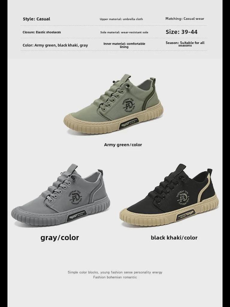 Módní pánské ležérní prodyšné plátěné tenisky 2024