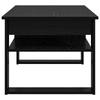 Coffee Table Black Oak Look 96 X 54 X 44 Cm Engineered Wood