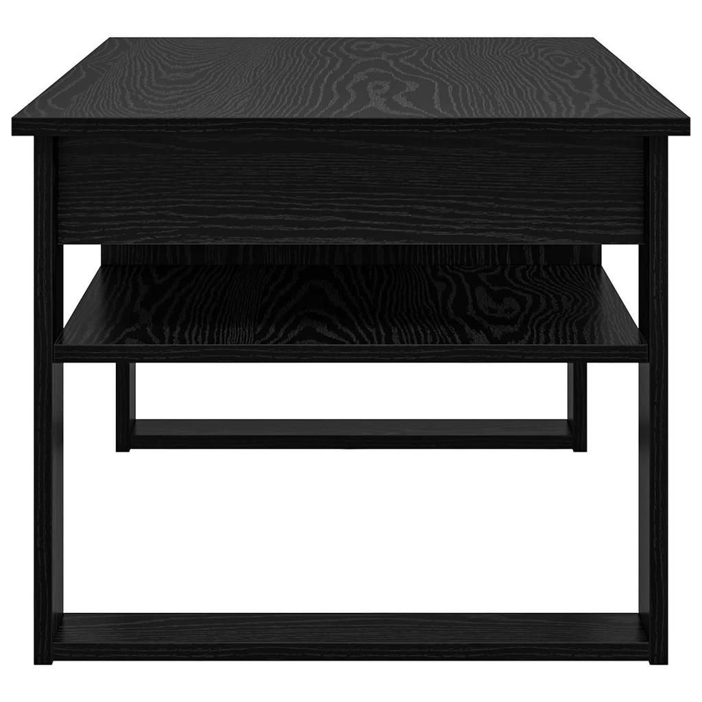 Coffee Table Black Oak Look 96 X 54 X 44 Cm Engineered Wood