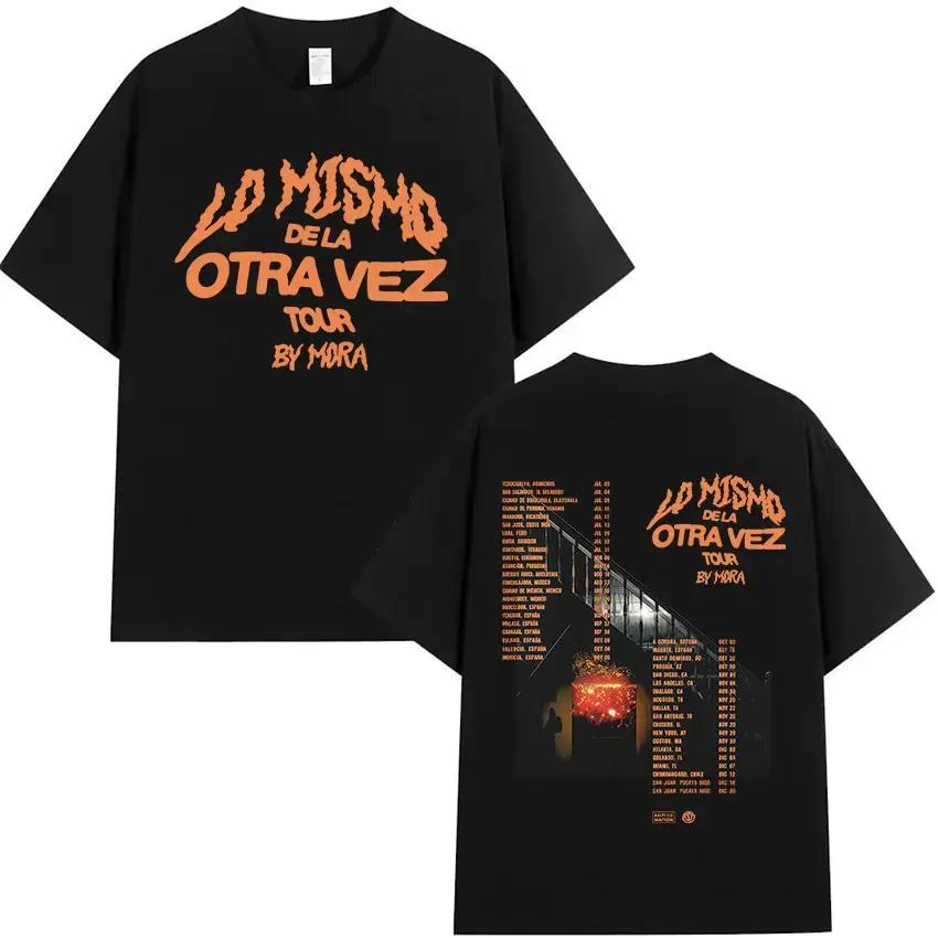 New Short Sleeved Round Neck Y2k Tshirt Men Clothing New in Top  Tees Mens TShirt Camisetas Rapper MORA Album 2025 Merch