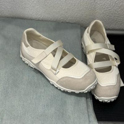 Dopamine Style Bow Shallow Mouth Mary Jane Single Shoes Women's Summer Style O Design Ballet