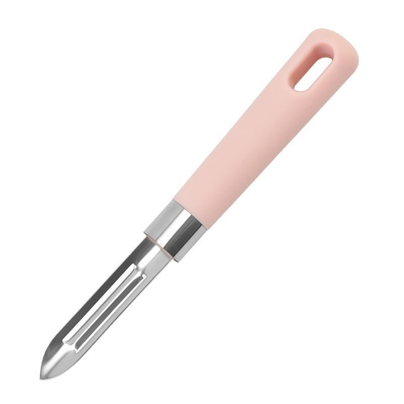 Time Saving Multifunctional Rotary Vegetable Peeler Non Slip for Potato Carrot Fast Kitchen Prep Gadget Tool pink