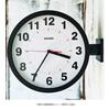 Manbo Double Face Wall Dial Diameter Stylish Wall Nordic Interior Design Clock, 37.9cm, Black, Double-sided Clock, Clock,