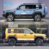 Fangchengbao Kaplan 5 Araba Çıkartmaları: Özel Off-road Çıkartmaları ve Renkli Şeritler (Yan Marşpiyel ve Gövde İçin)