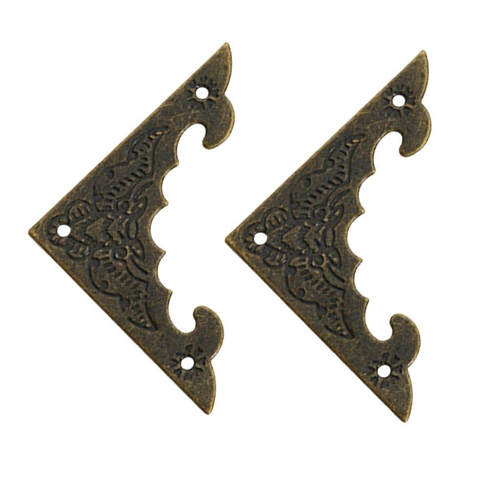 Carved Jewelry Box Wooden  Box Protect Cover Corner Foot Corner Brackets Corner Protector
